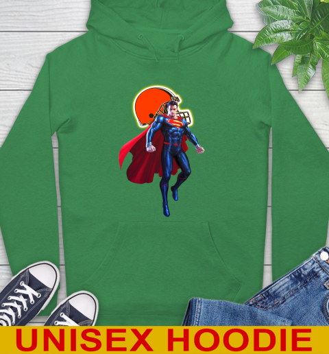 NFL Superman DC Sports Football Cleveland Browns Hoodie 8