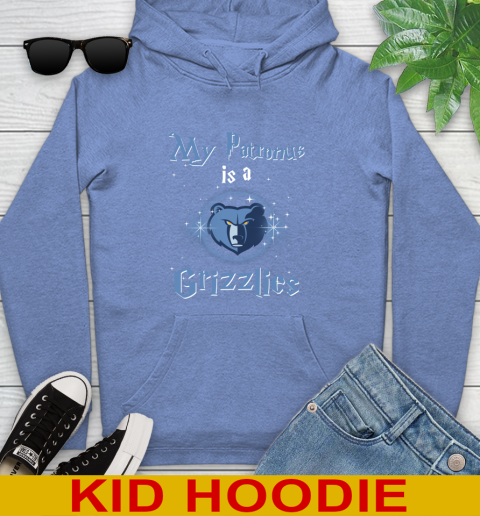 NBA Basketball Harry Potter My Patronus Is A Memphis Grizzlies Youth Hoodie 12
