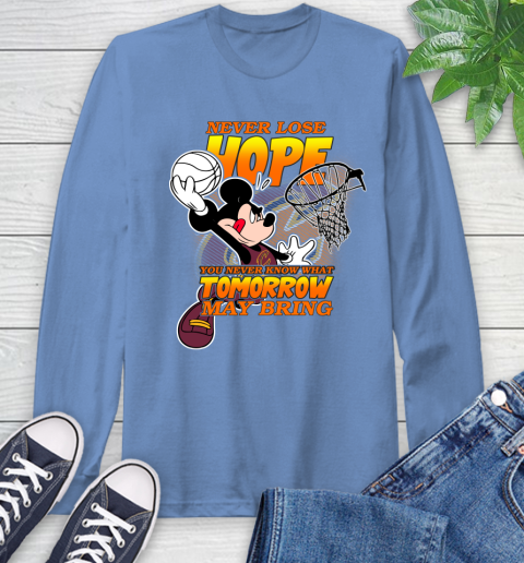 Cleveland Cavaliers NBA Basketball Mickey Disney Never Lose Hope Long Sleeve T-Shirt 12