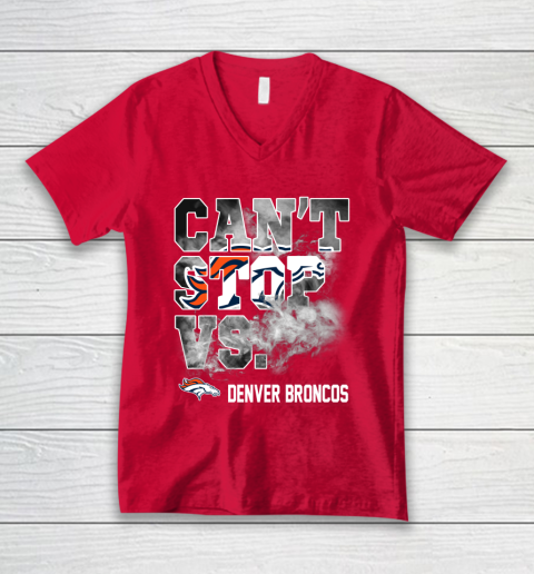 NFL Denver Broncos Can't Stop Vs V-Neck T-Shirt 6