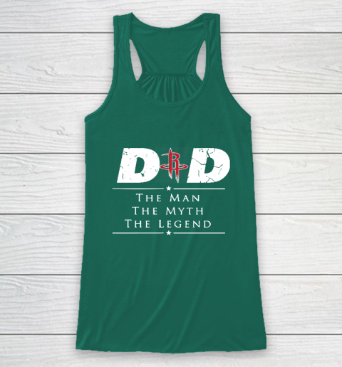 Houston Rockets NBA Basketball Dad The Man The Myth The Legend Racerback Tank 5