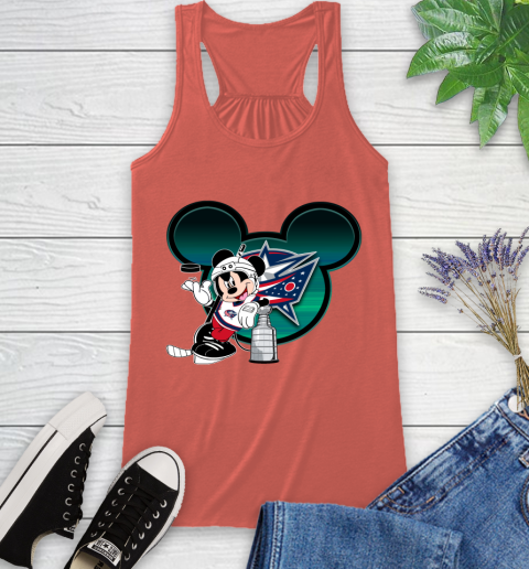 NHL Columbus Blue Jackets Stanley Cup Mickey Mouse Disney Hockey T Shirt Racerback Tank 4