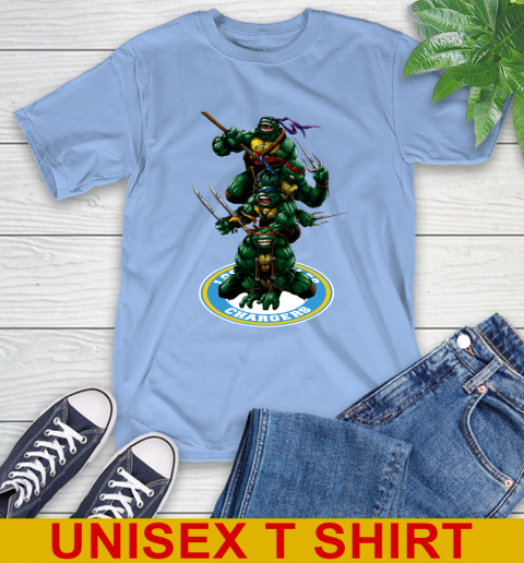 NFL Football Los Angeles Chargers Teenage Mutant Ninja Turtles Shirt T-Shirt 11