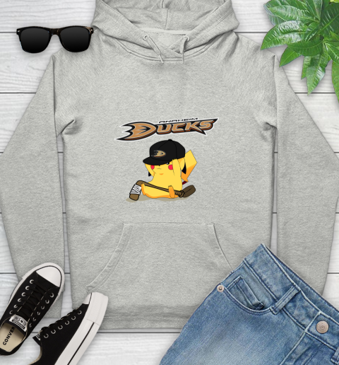 NHL Pikachu Hockey Sports Anaheim Ducks Youth Hoodie