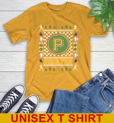 Pittsburgh Pirates Merry Christmas MLB Baseball Loyal Fan T-Shirt - Image 3