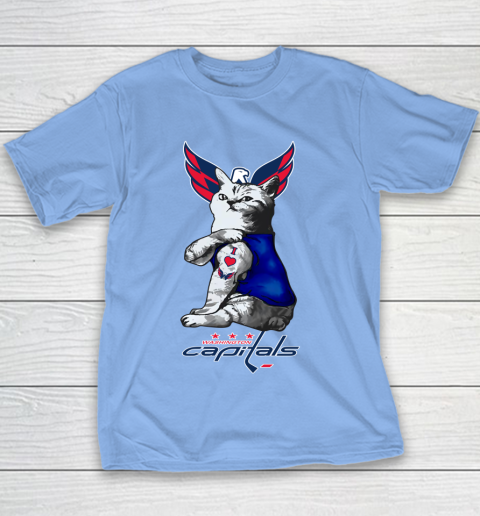 NHL My Cat Loves Washington Capitals Hockey Youth T-Shirt 8
