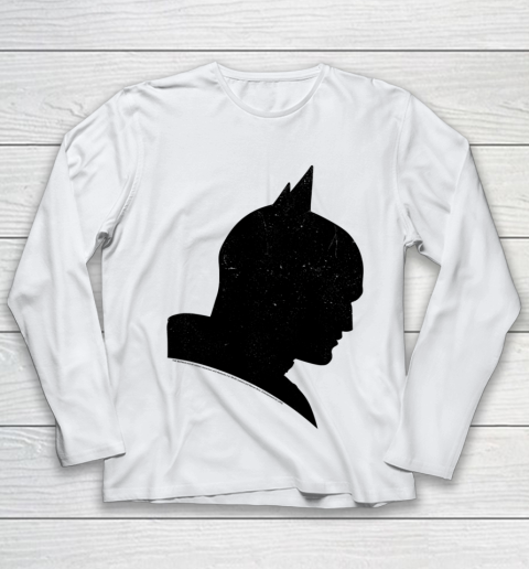 DC Fandome The Batman Mask Profile Silhouette Youth Long Sleeve