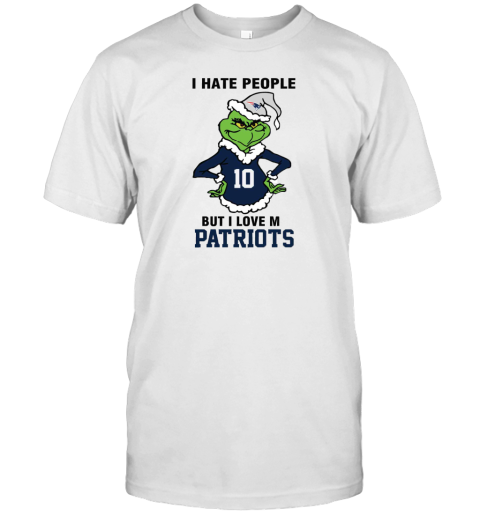 I Hate People But I Love My New England Patriots New England Patriots NFL Teams Unisex Jersey Tee