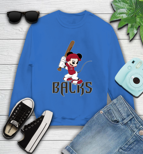 MLB Baseball Arizona Diamondbacks Cheerful Mickey Mouse Shirt Sweatshirt 9