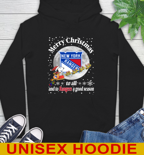 New York Rangers Merry Christmas To All And To Rangers A Good Season NHL Hockey Sports Hoodie