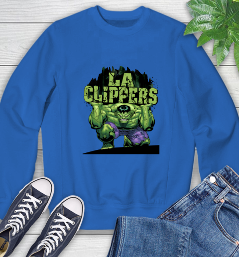 LA Clippers NBA Basketball Incredible Hulk Marvel Avengers Sports Sweatshirt 8
