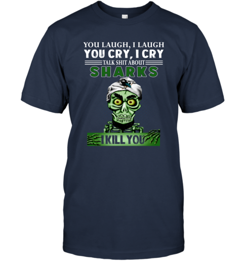 NHL Talk Shit About San Jose Sharks I Kill You Achmed The Dead Terrorist Jeffrey Dunham Hockey xRvCyvwOjOQ classic t shirt 2 95 151514 front navy