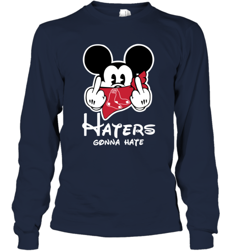 MLB Boston Red Sox Haters Gonna Hate Mickey Mouse Disney Baseball T  Shirt_000 Women's T-Shirt