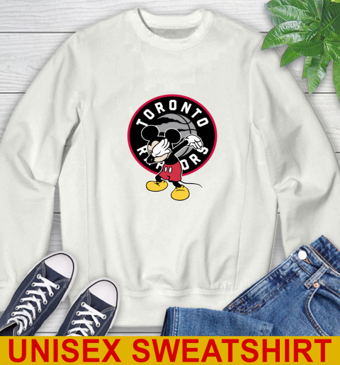 Toronto Raptors NBA Basketball Dabbing Mickey Disney Sports Sweatshirt
