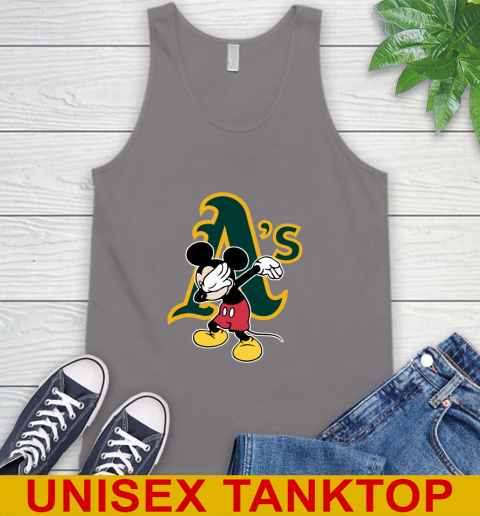 Oakland Athletics MLB Baseball Dabbing Mickey Disney Sports Tank Top 7