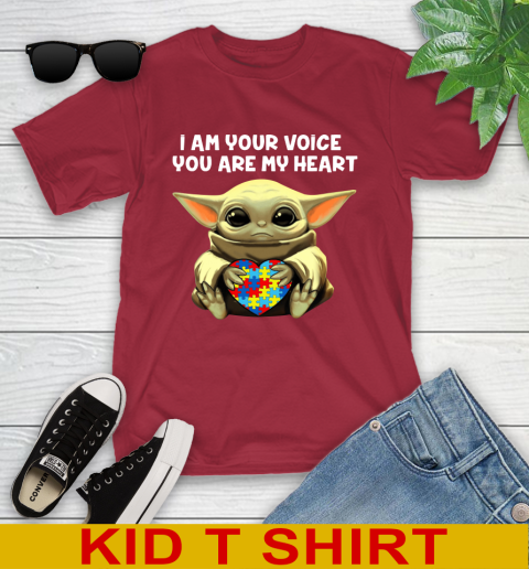 I Am Your Voice You Are My Heart Baby Yoda Autism Awareness Shirt 108