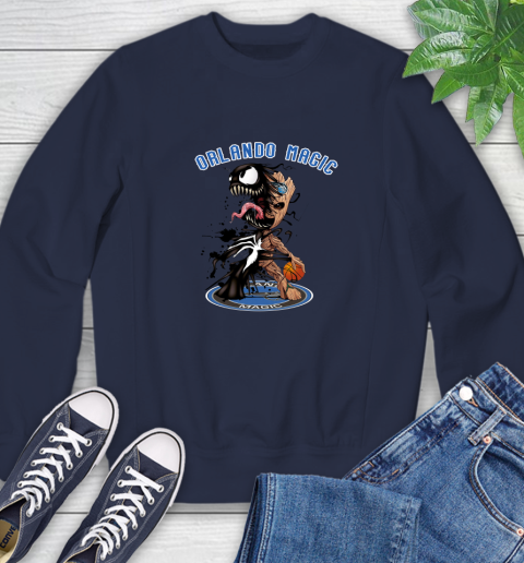 NBA Orlando Magic Basketball Venom Groot Guardians Of The Galaxy Sweatshirt 3