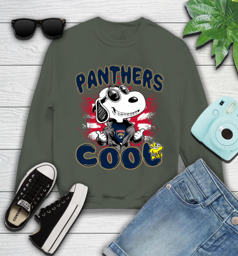 NHL Hockey Florida Panthers Cool Snoopy Shirt Youth Sweatshirt 7