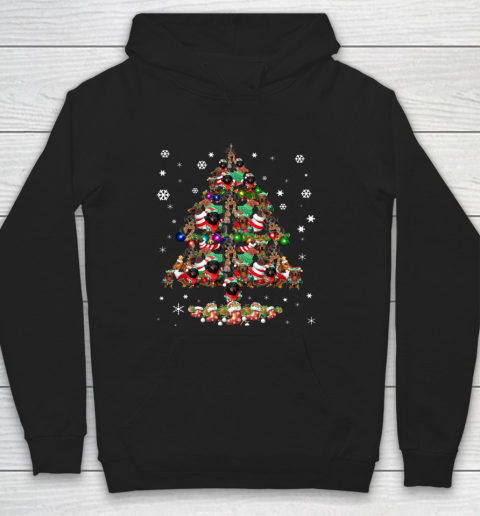 Dachshund With Christmas Tree Hoodie