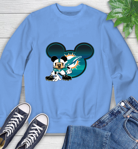 NFL Miami Dolphins Mickey Mouse Disney Football T Shirt Sweatshirt 11