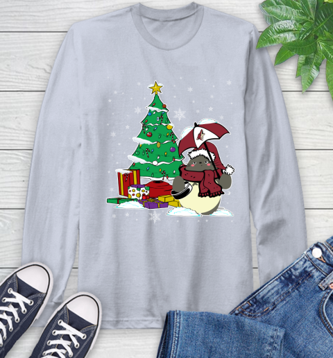 Arizona Coyotes NHL Hockey Cute Tonari No Totoro Christmas Sports Long Sleeve T-Shirt 6