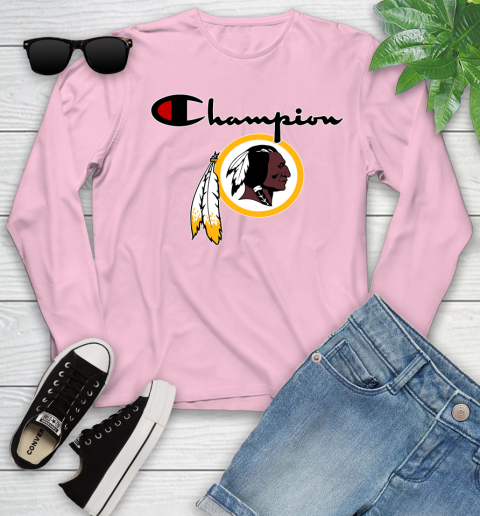 NFL Football Washington Redskins Champion Shirt Youth Long Sleeve 8