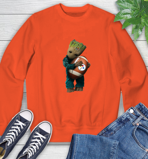 NFL Groot Guardians Of The Galaxy Football Sports Pittsburgh Steelers Sweatshirt 4
