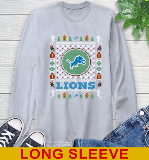 Detroit Lions Merry Christmas NFL Football Loyal Fan Long Sleeve T-Shirt 6