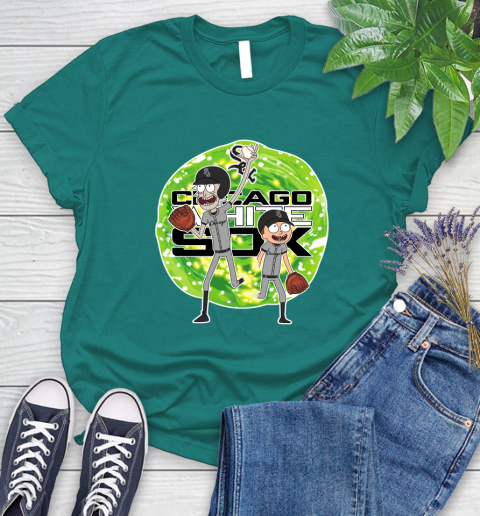 MLB Chicago White Sox Rick And Morty Baseball Sports Women's T-Shirt 12