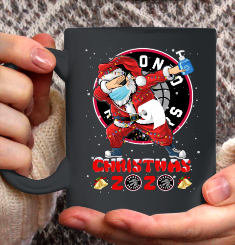 Toronto Raptors Funny Santa Claus Dabbing Christmas 2020 NBA Ceramic Mug 11oz