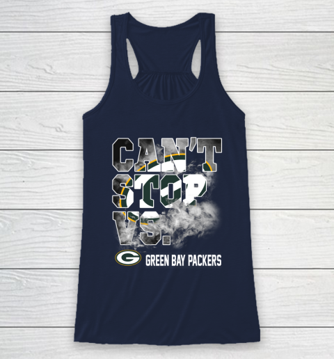 NFL Green Bay Packers Can't Stop Vs Racerback Tank 8
