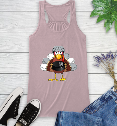 Los Angeles Kings Turkey Thanksgiving Day Racerback Tank 11