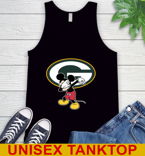 Green Bay Packers NFL Football Dabbing Mickey Disney Sports Tank Top 2
