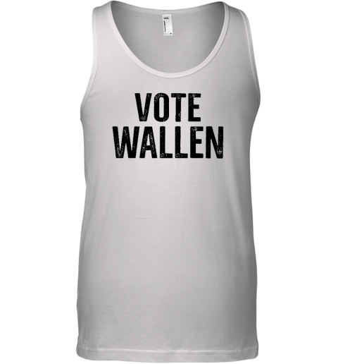 Stacy Blythe Wearing Vote Wallen Tank Top
