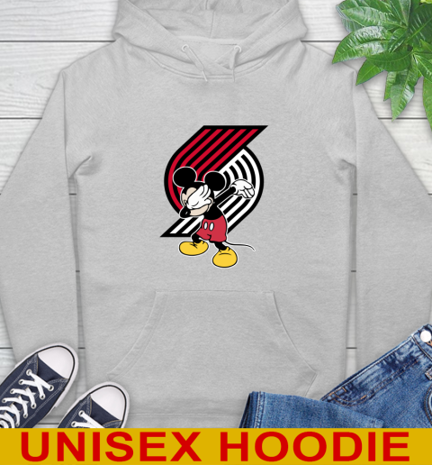 Portland Trail Blazers NBA Basketball Dabbing Mickey Disney Sports Hoodie 6