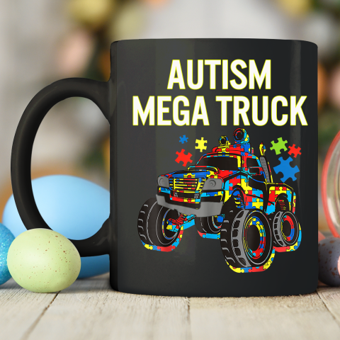Autism Mega Truck Shirt Monster Truck Autism Awareness Ceramic Mug 11oz 2