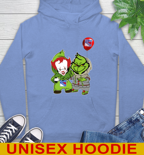New York Rangers Baby Pennywise Grinch Christmas NHL Hockey Hoodie 11
