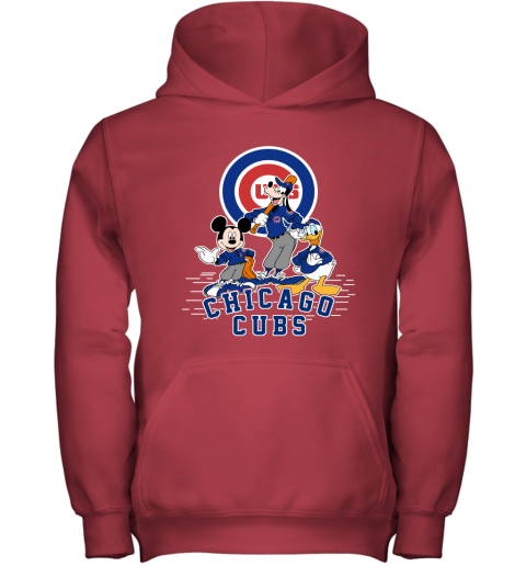 Baseball Mickey Team Chicago Cubs Hoodie 