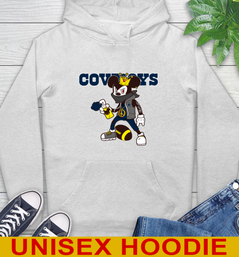 Dallas Cowboys NFL Football Mickey Peace Sign Sports Hoodie