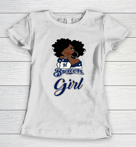 Milwaukee Brewerss Girl MLB Women's T-Shirt 3