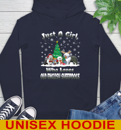 Christmas Just a girl who love old english sheepdogs dog pet lover 156