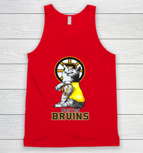 NHL My Cat Loves Boston Bruins Hockey Tank Top 5