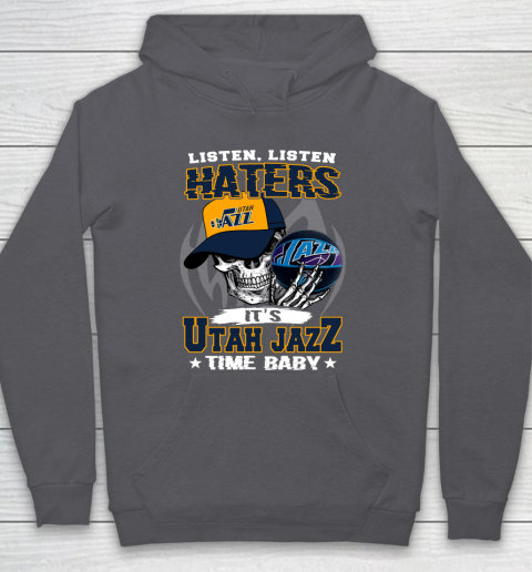 Listen Haters It is JAZZ Time Baby NBA Hoodie 4