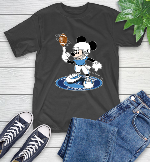 NFL Football Tennessee Titans Cheerful Mickey Disney Shirt T-Shirt