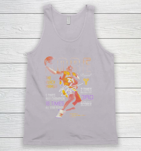 Kobe Bryant The Black Mamba 5 Times NBA Champions Signatures Tank Top 3