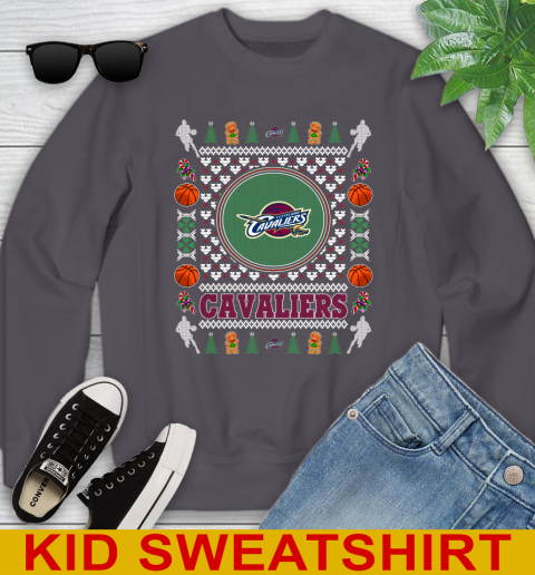 Cleveland Cavaliers Merry Christmas NBA Basketball Loyal Fan Youth Sweatshirt 5