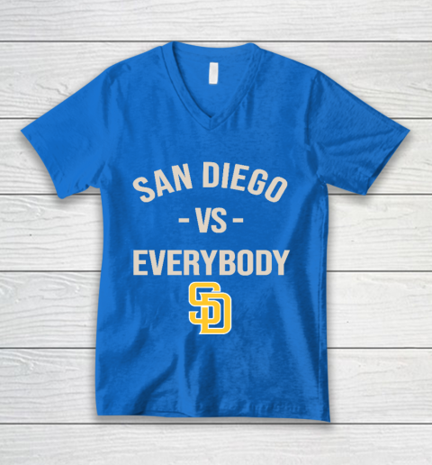San Diego Padres Vs Everybody V-Neck T-Shirt 5