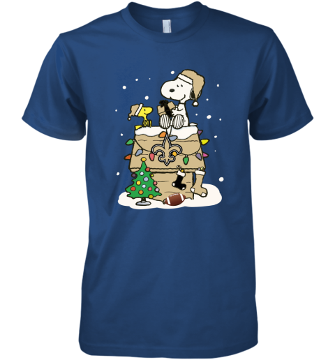 3362 a happy christmas with new orleans saints snoopy premium guys tee 5 front royal