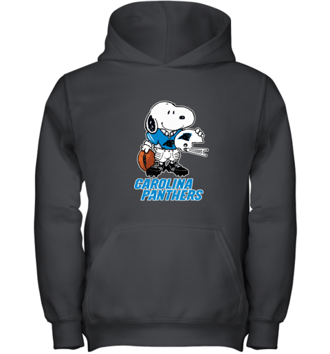Snoopy A Strong And Proud Carolina Panthers Player NFL Youth Hoodie