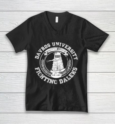 Doctor Who Shirt Davros University V-Neck T-Shirt